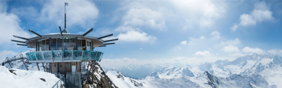 Ötztal im Winter am Gletscher