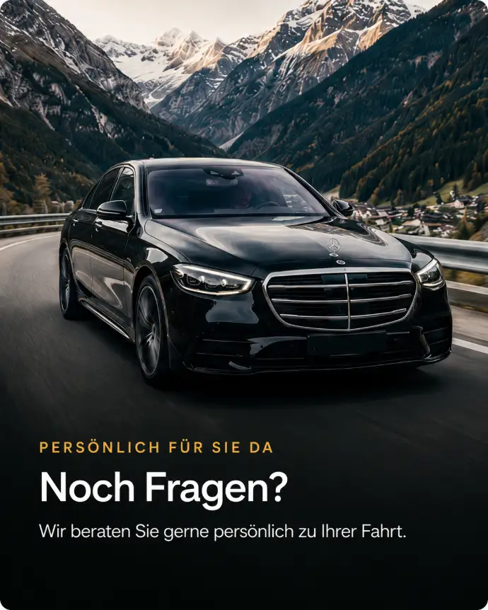 VIP Taxi Tirol mit Mercedes S-Klasse
