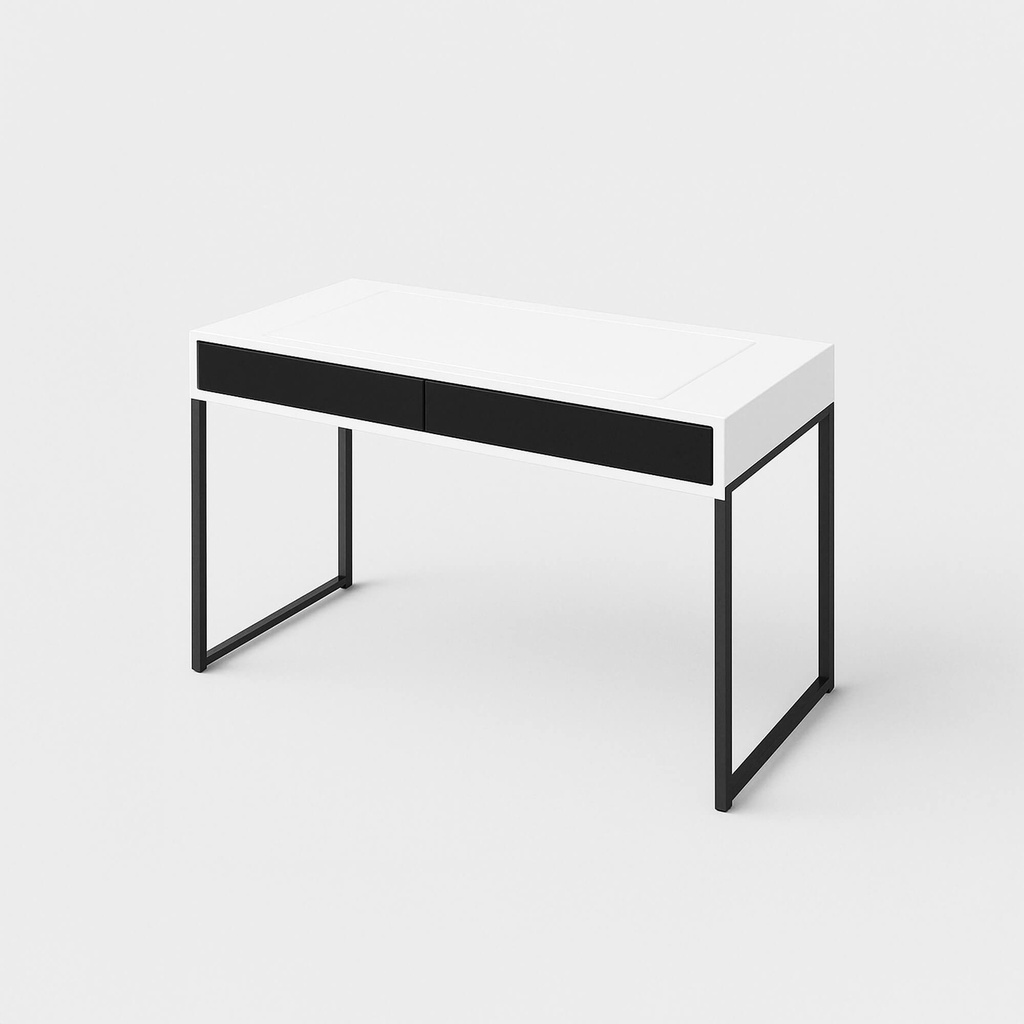 [FURN_0096] Personaliseerbaar bureau (Wit, Staal)